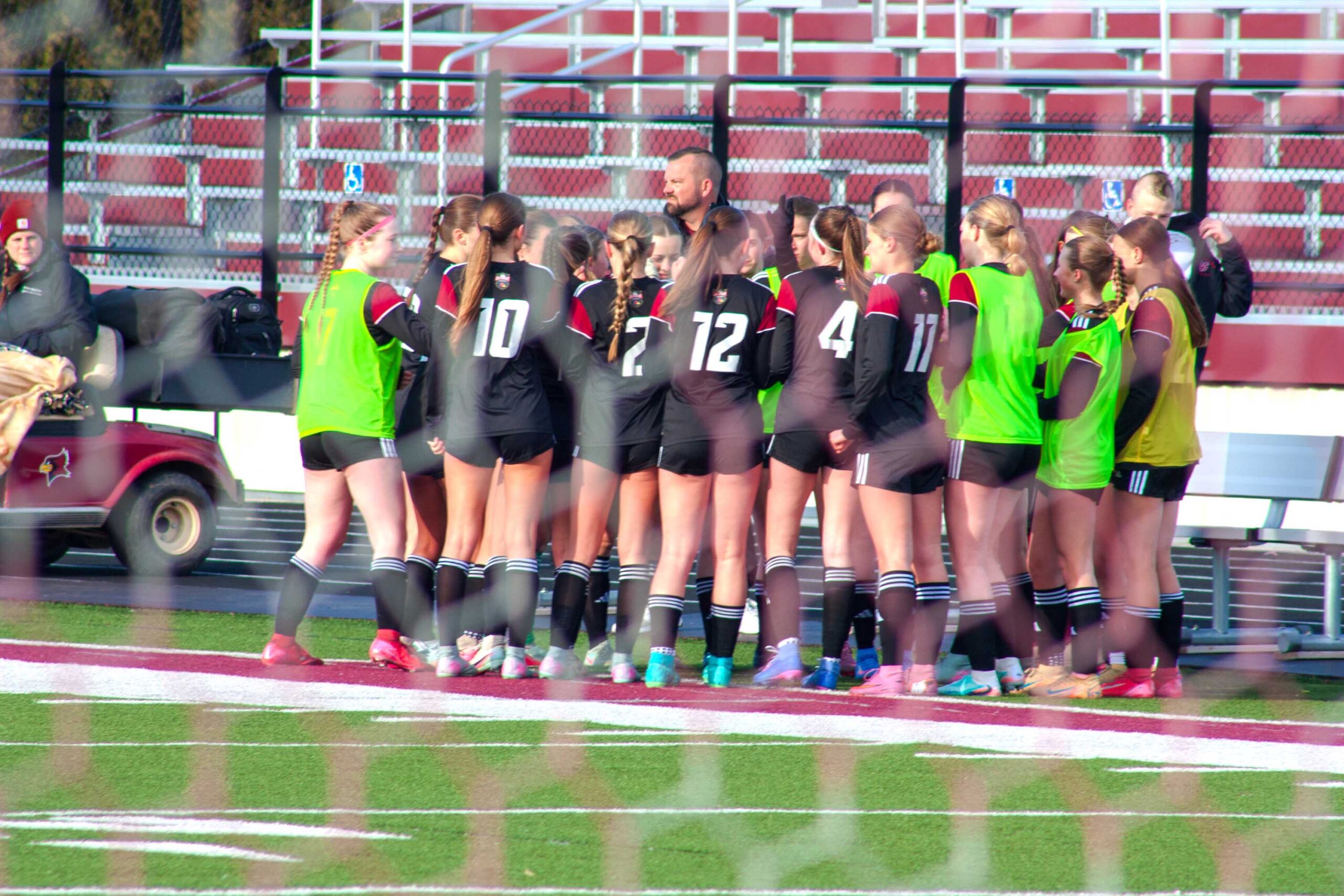 De Pere Redbirds girls soccer, pregame vs Marinette at Nowak Field