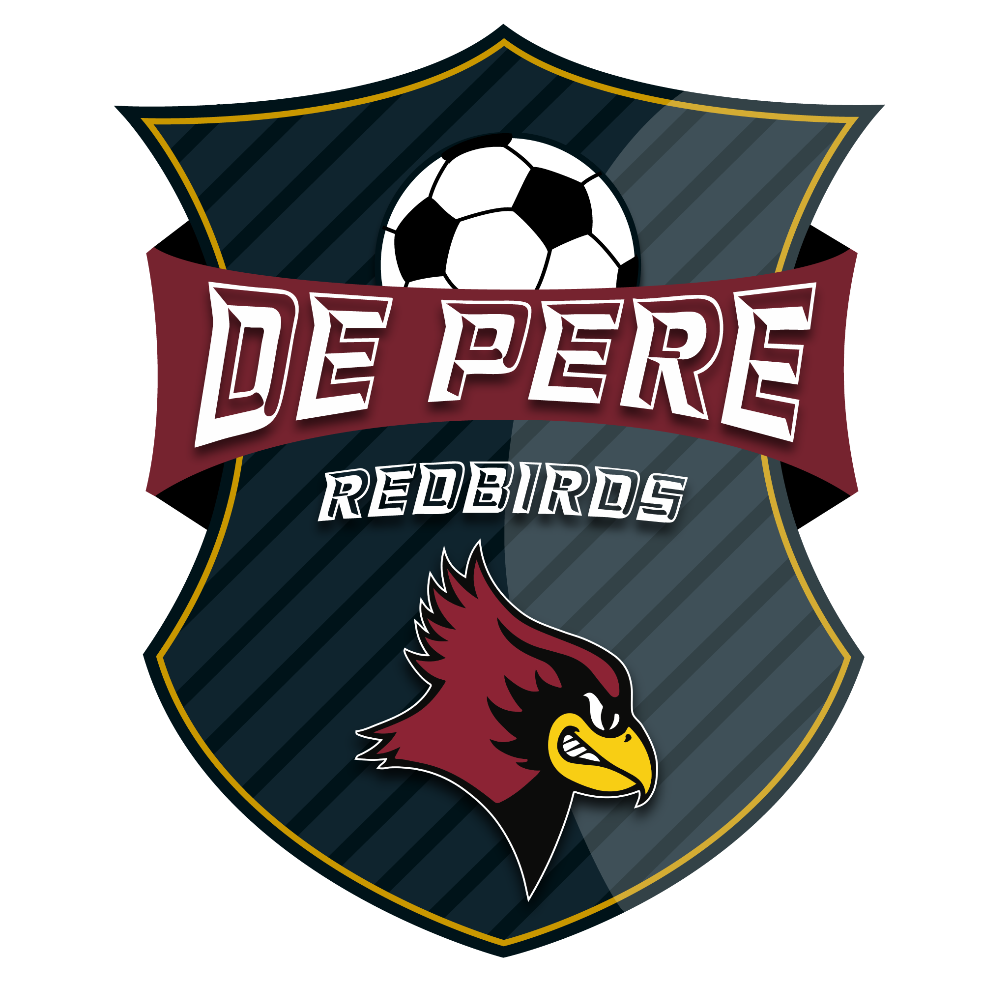 De Pere Redbirds Soccer logo