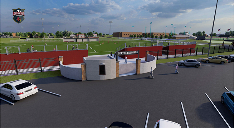 Redbird Soccer Complex - brick entrance